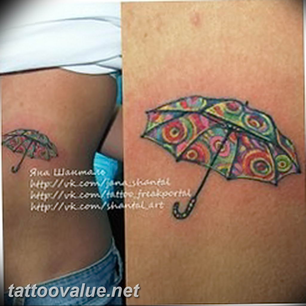photo tattoo umbrella 06.12.2018 №145 - example of tattoo design umbrella - tattoovalue.net